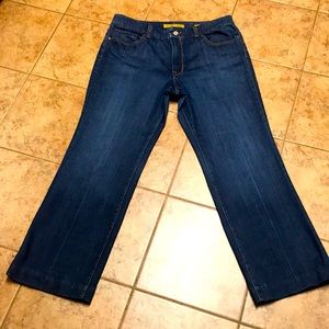 Seven7 dark wash boot cut jeans!